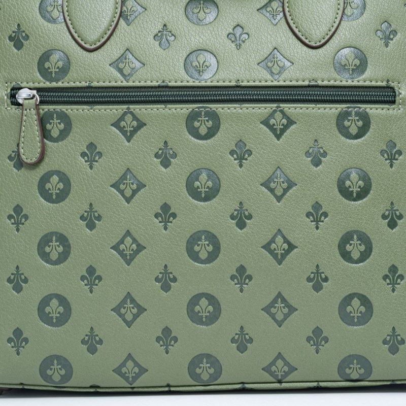 PATRICK COXリリーエンボス トート(L) グリーン