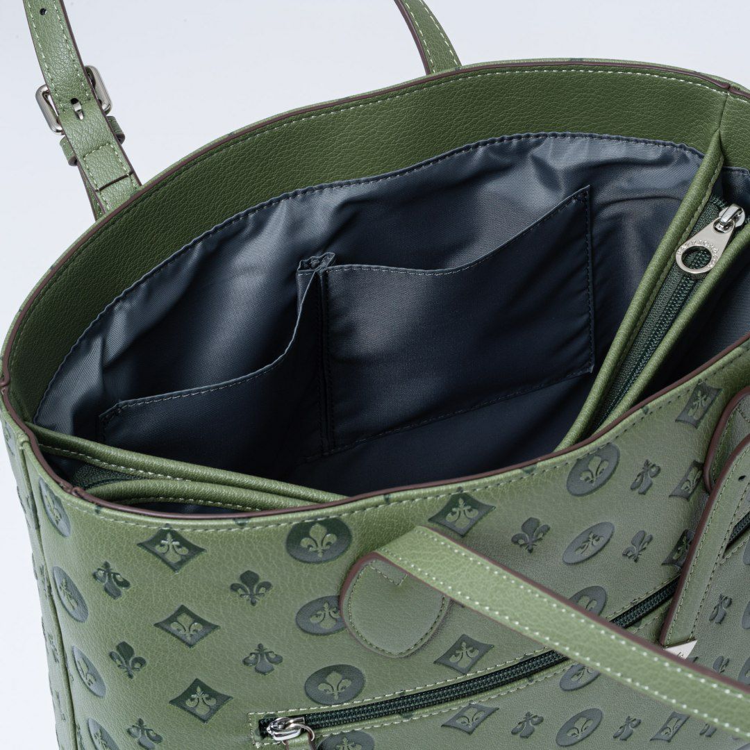 PATRICK COXリリーエンボス トート(L) グリーン