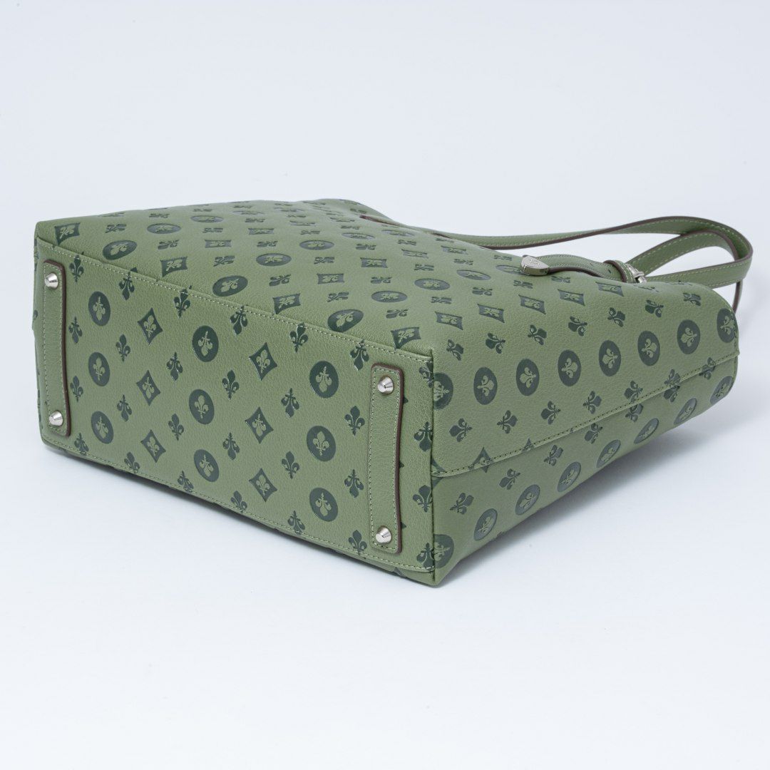 PATRICK COXリリーエンボス トート(L) グリーン