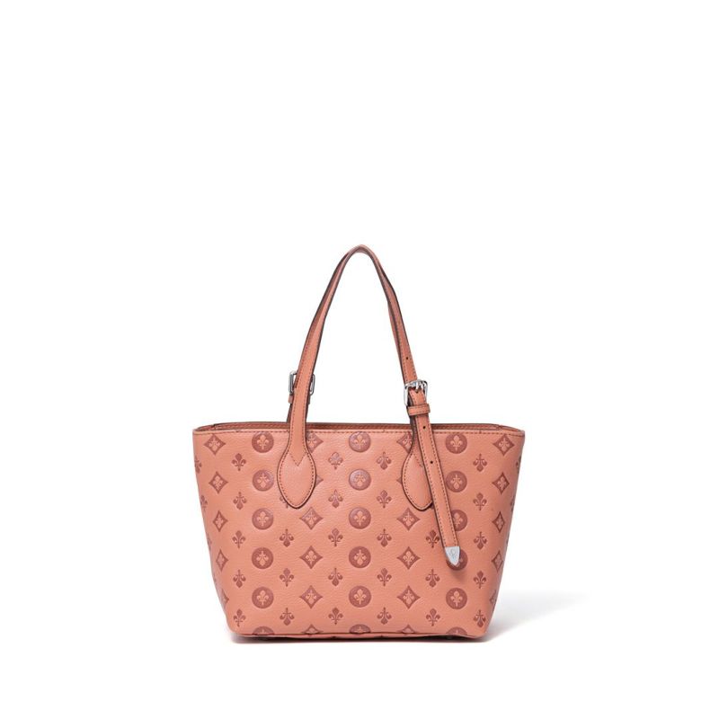 PATRICK COXリリーエンボス トート(M) コーラルピンク