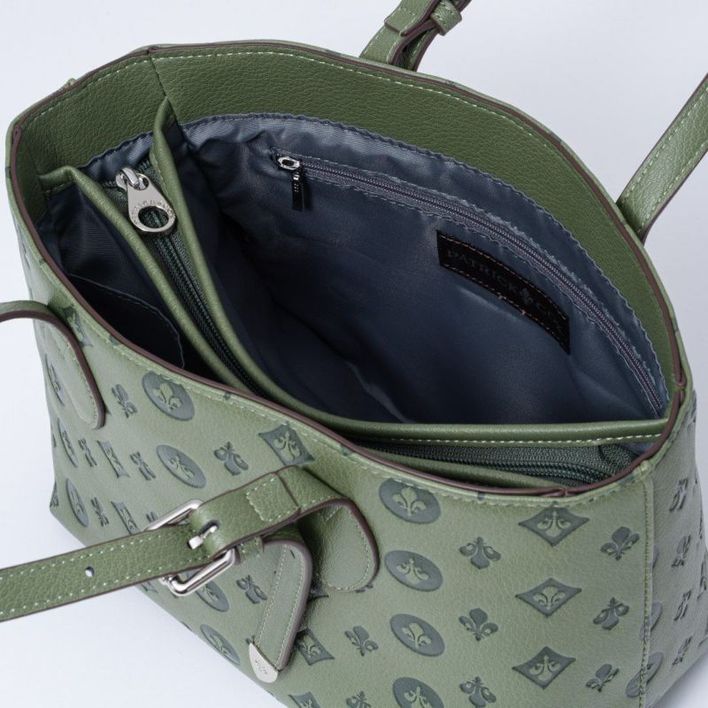 PATRICK COXリリーエンボス トート(M) グリーン