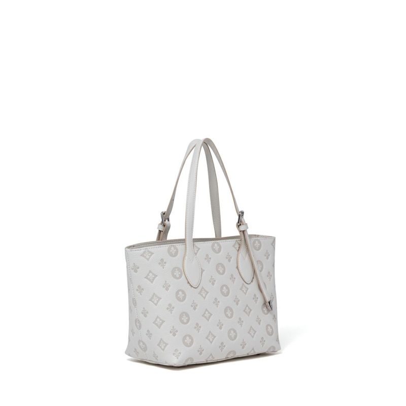 PATRICK COXリリーエンボス トート(M) ホワイト