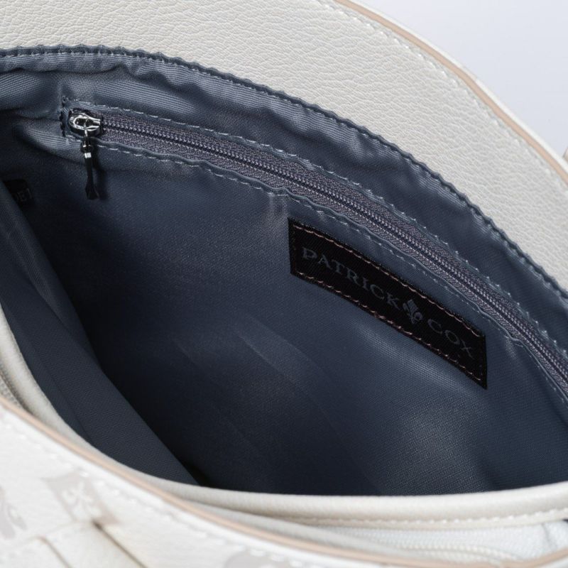 PATRICK COXリリーエンボス トート(M) ホワイト