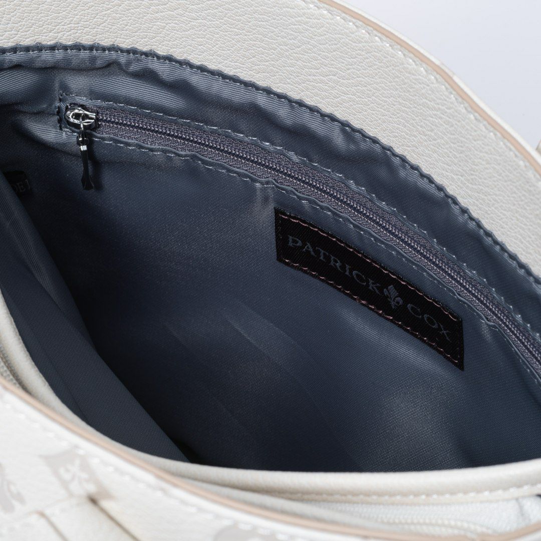 PATRICK COXリリーエンボス トート(M) ホワイト
