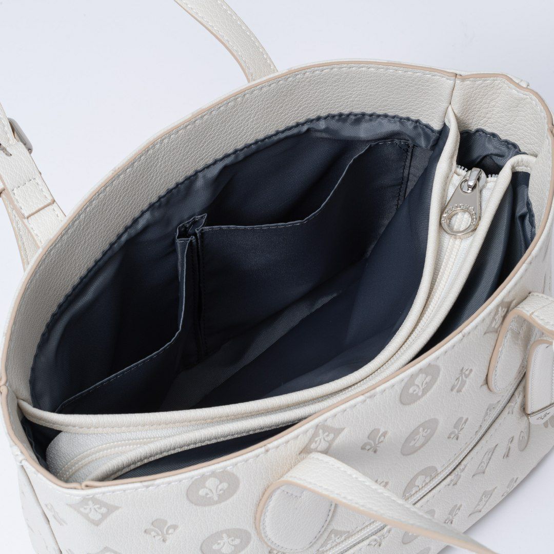 PATRICK COXリリーエンボス トート(M) ホワイト