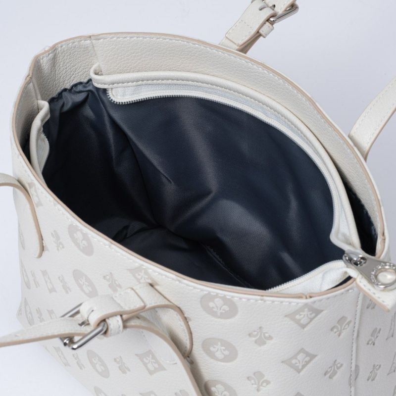 PATRICK COXリリーエンボス トート(M) ホワイト