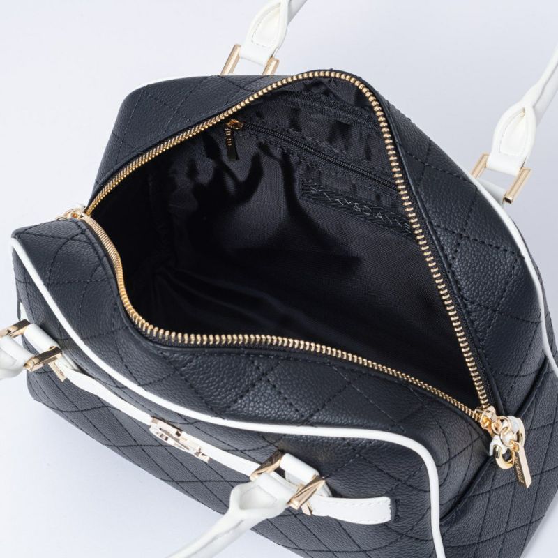 PINKY&DIANNE クラシックキルト 2WAYボストン ブラック