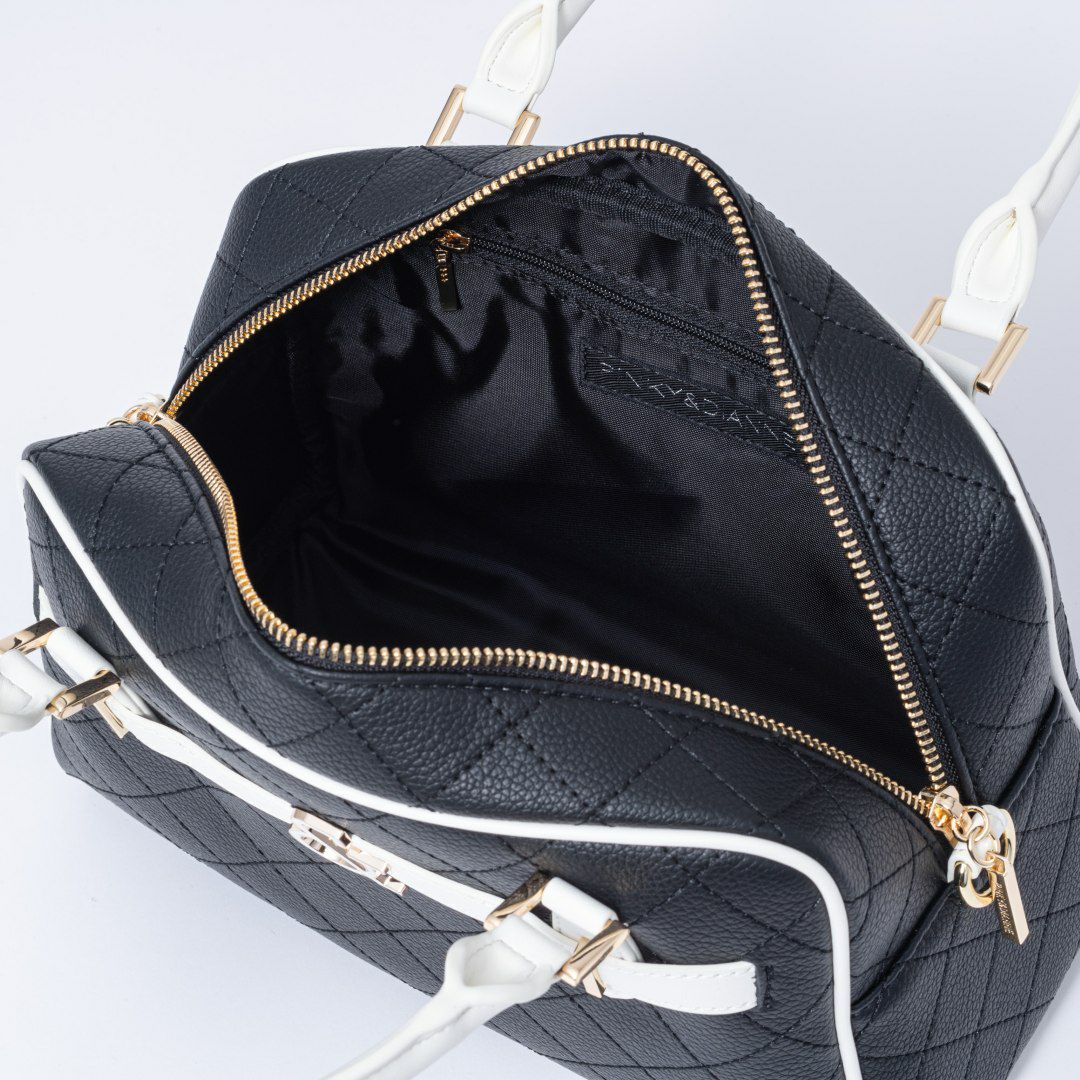 PINKY&DIANNE クラシックキルト 2WAYボストン ブラック