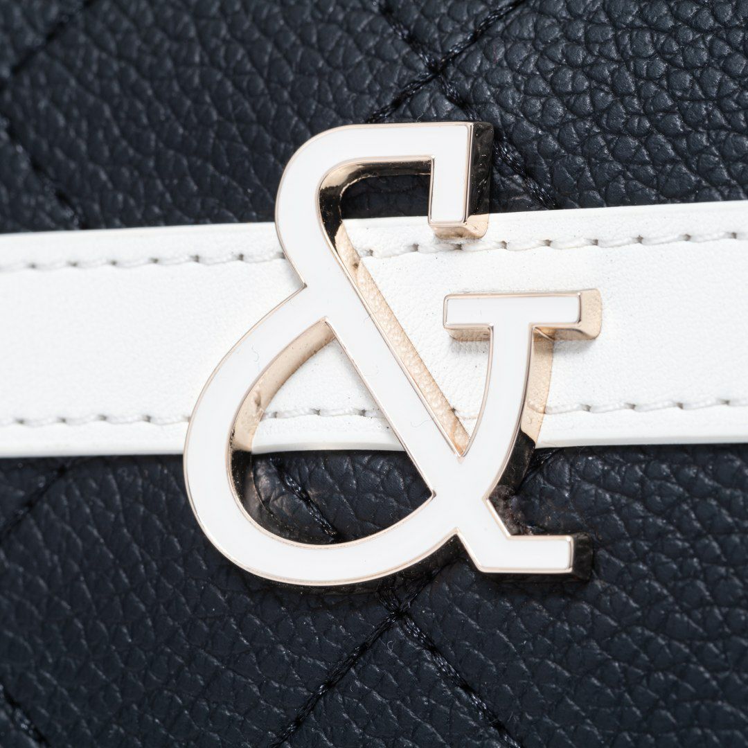 PINKY&DIANNE クラシックキルト 2WAYボストン ブラック