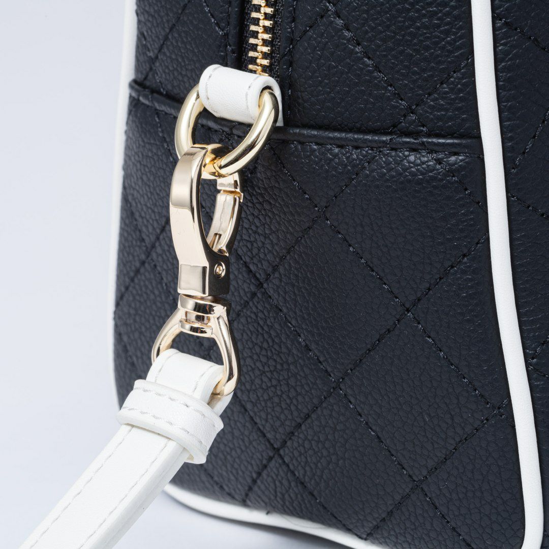 PINKY&DIANNE クラシックキルト 2WAYボストン ブラック