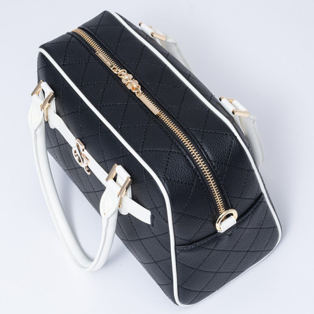 PINKY&DIANNE クラシックキルト 2WAYボストン ブラック