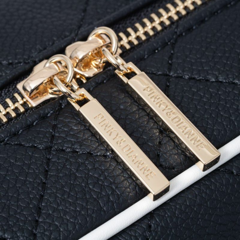 PINKY&DIANNE クラシックキルト 2WAYボストン ブラック