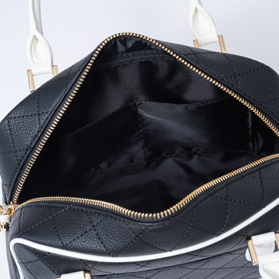 PINKY&DIANNE クラシックキルト 2WAYボストン ブラック