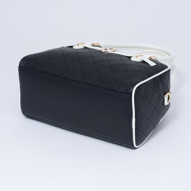 PINKY&DIANNE クラシックキルト 2WAYボストン ブラック