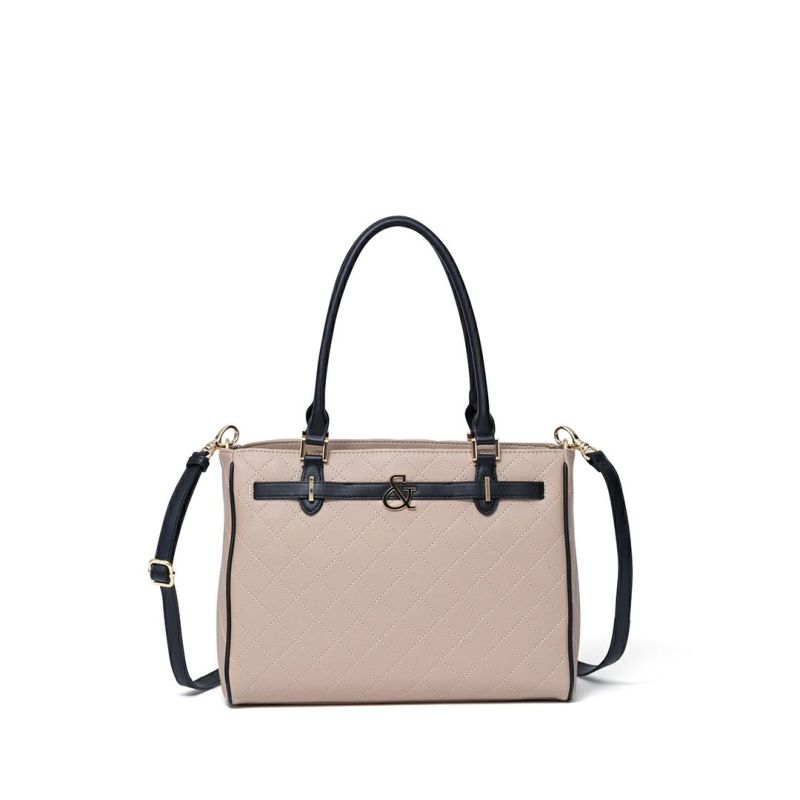 PINKY&DIANNE クラシックキルト 2WAYトート ベージュ