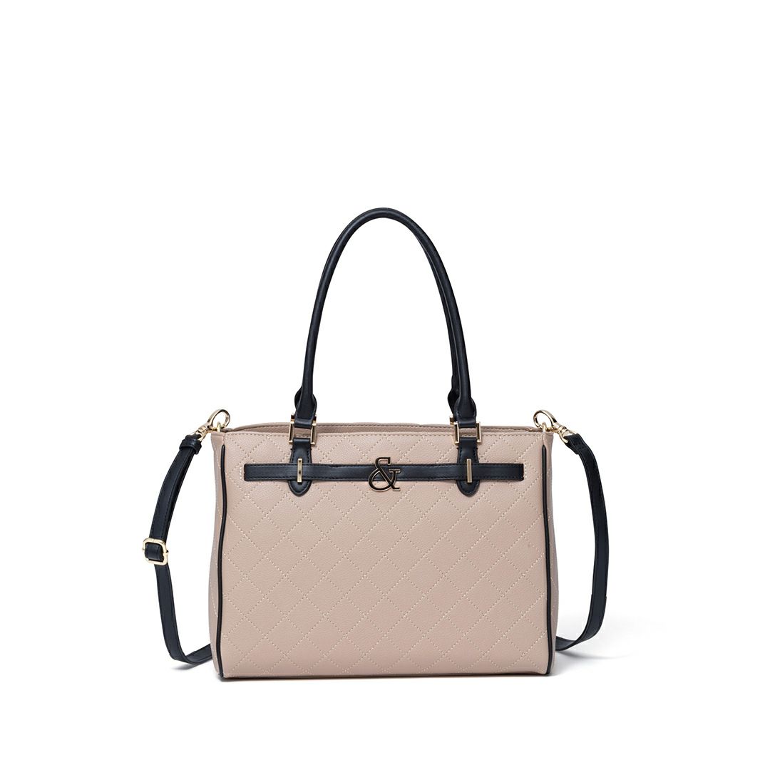 PINKY&DIANNE クラシックキルト 2WAYトート ベージュ