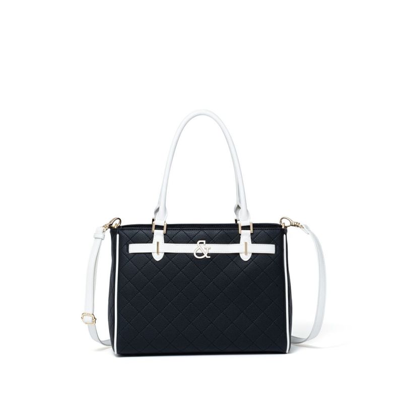 PINKY&DIANNE クラシックキルト 2WAYトート ブラック