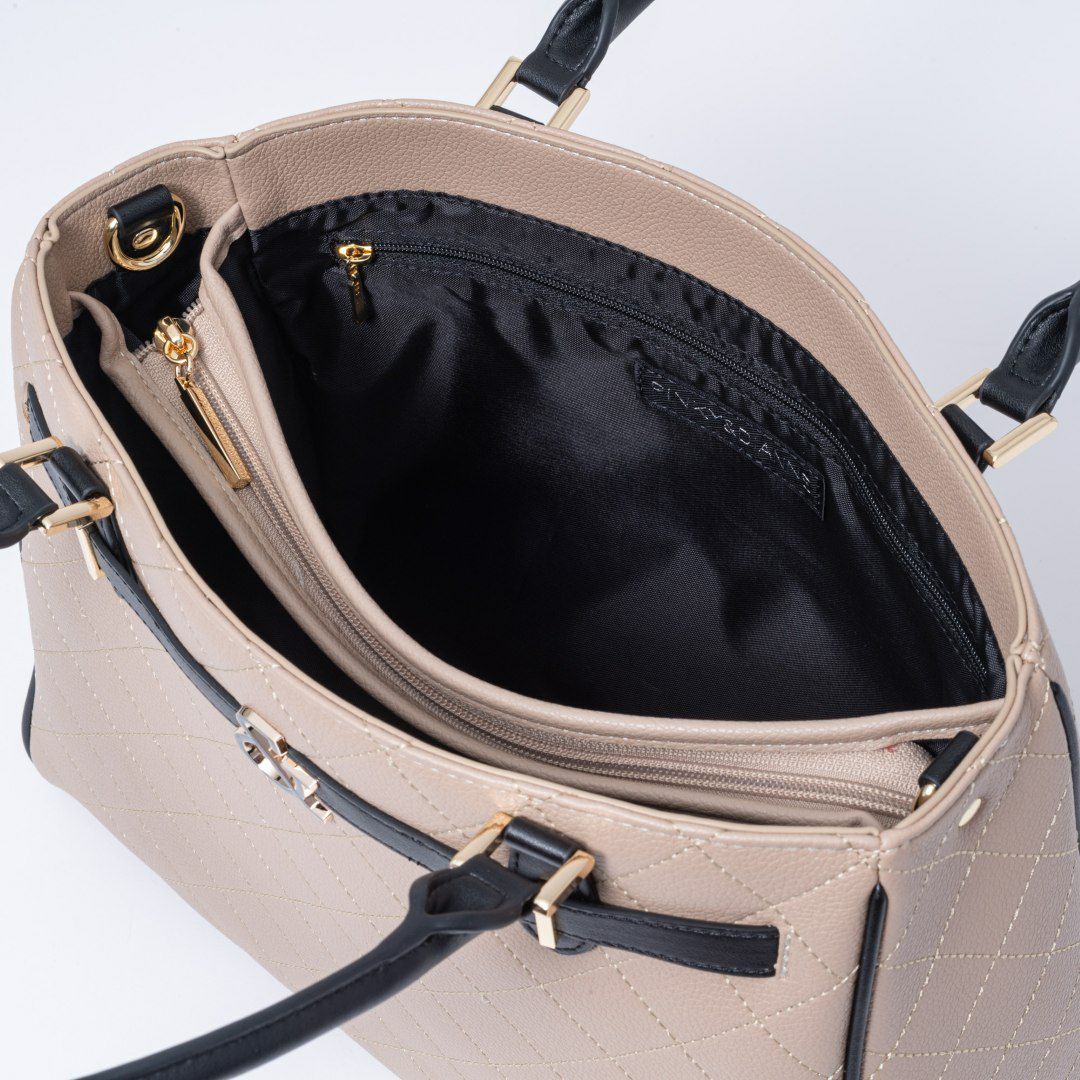 PINKY&DIANNE クラシックキルト 2WAYトート ベージュ