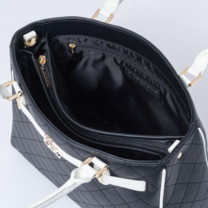 PINKY&DIANNE クラシックキルト 2WAYトート ブラック