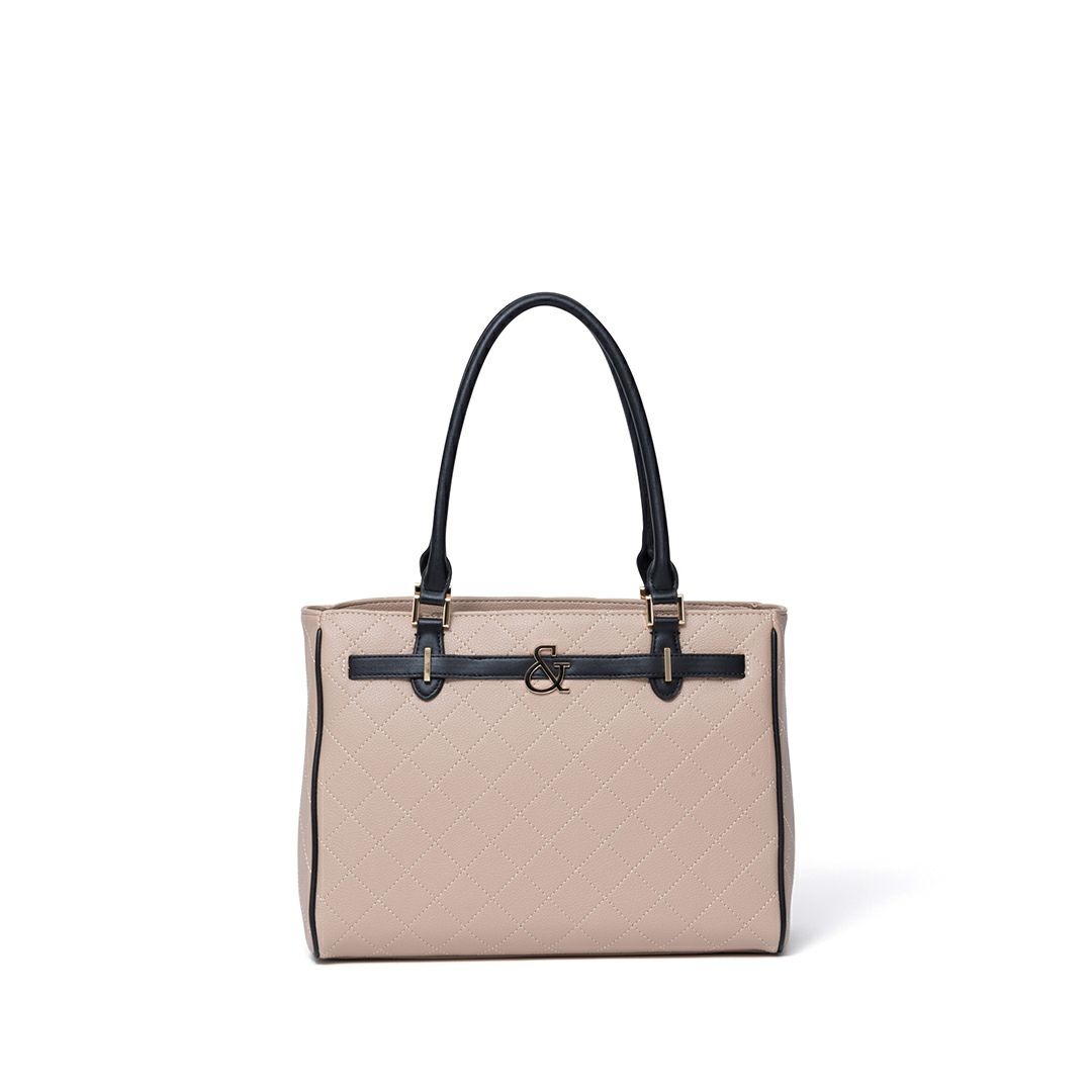 PINKY&DIANNE クラシックキルト 2WAYトート ベージュ