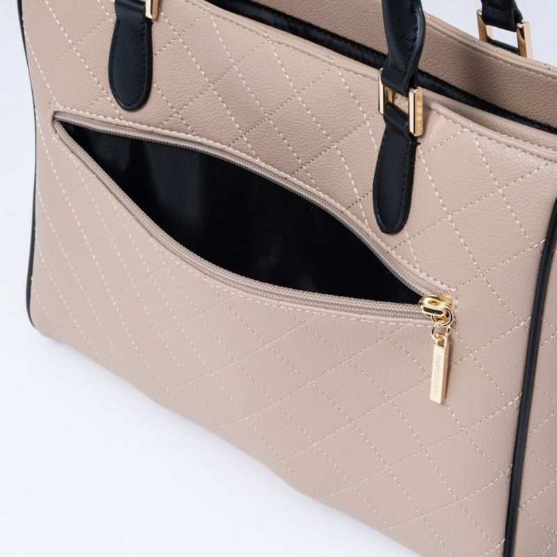 PINKY&DIANNE クラシックキルト 2WAYトート ベージュ