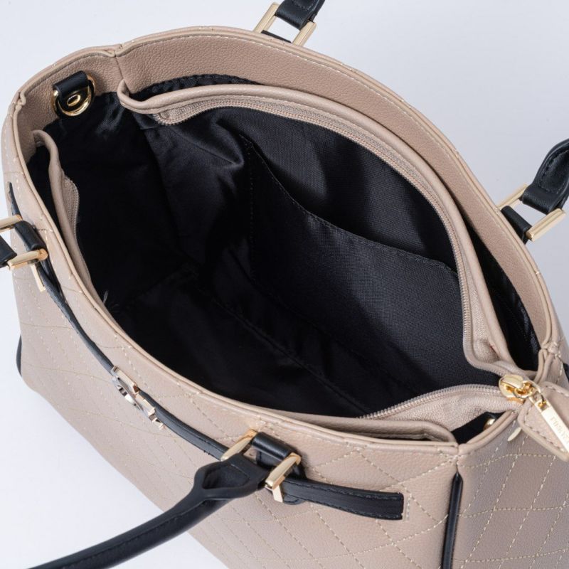 PINKY&DIANNE クラシックキルト 2WAYトート ベージュ