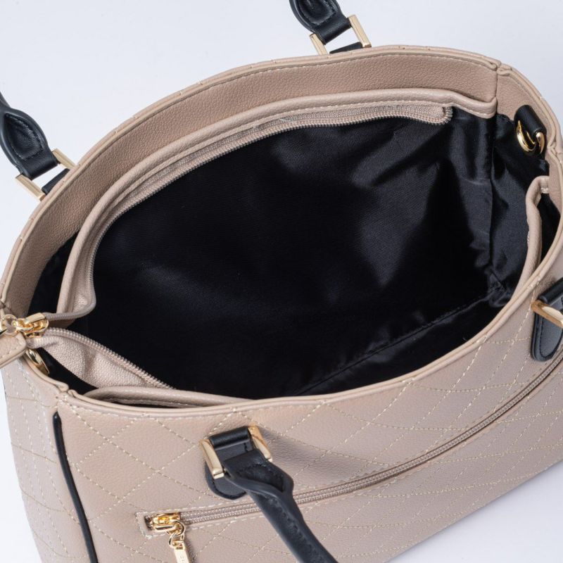 PINKY&DIANNE クラシックキルト 2WAYトート ベージュ