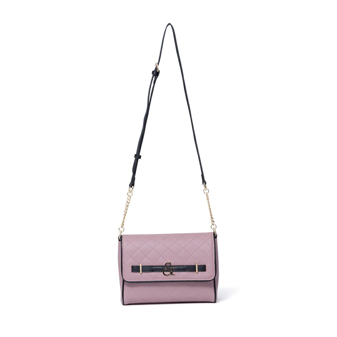 PINKY&DIANNE クラシックキルト フラップショルダー ピンク