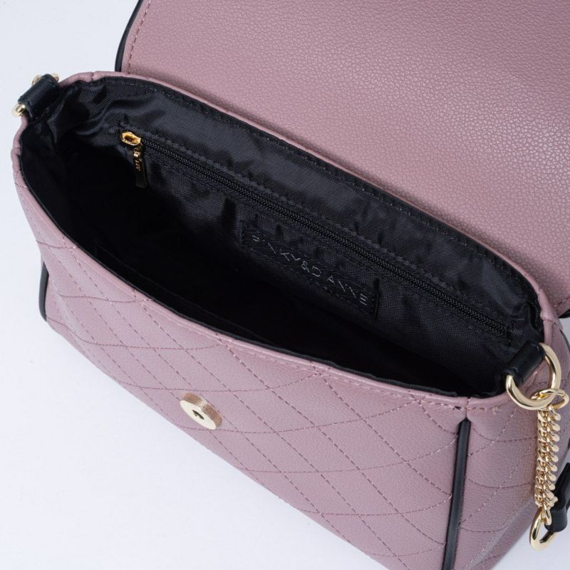 PINKY&DIANNE クラシックキルト フラップショルダー ピンク
