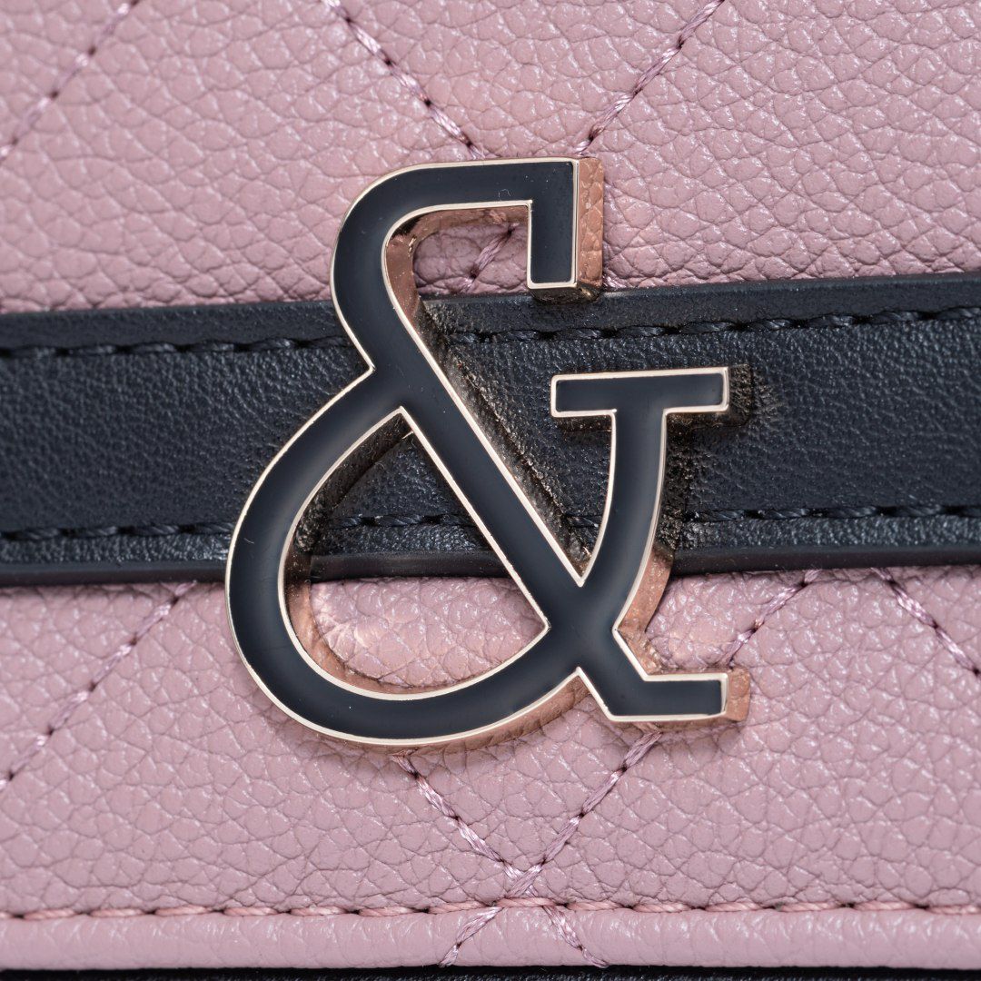 PINKY&DIANNE クラシックキルト フラップショルダー ピンク