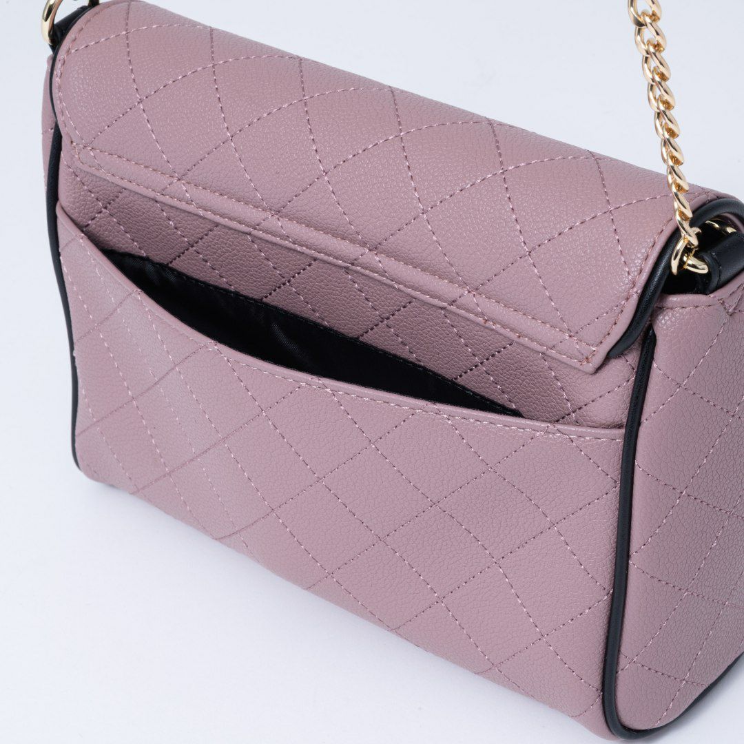 PINKY&DIANNE クラシックキルト フラップショルダー ピンク