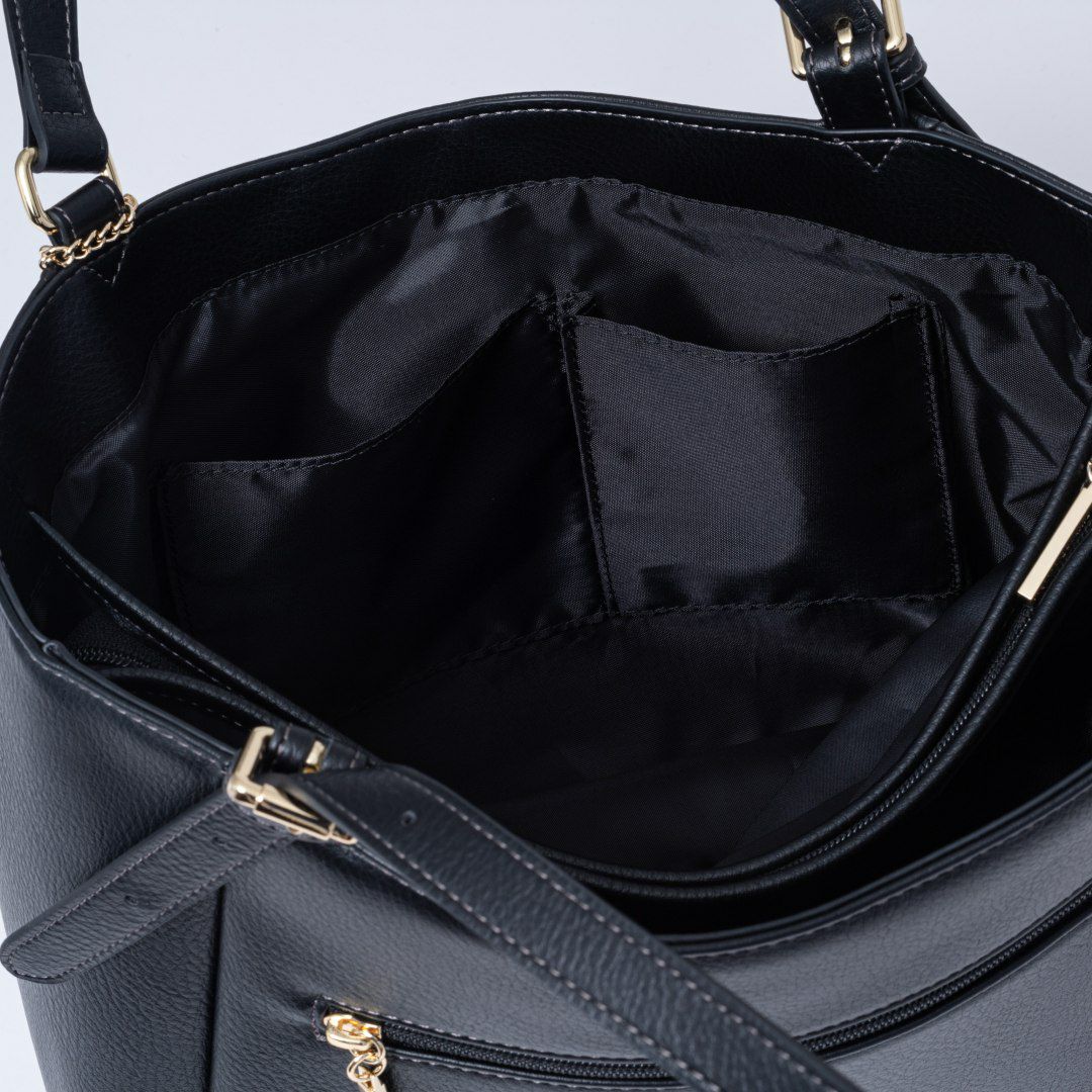 PINKY&DIANNE ピロー トート ブラック