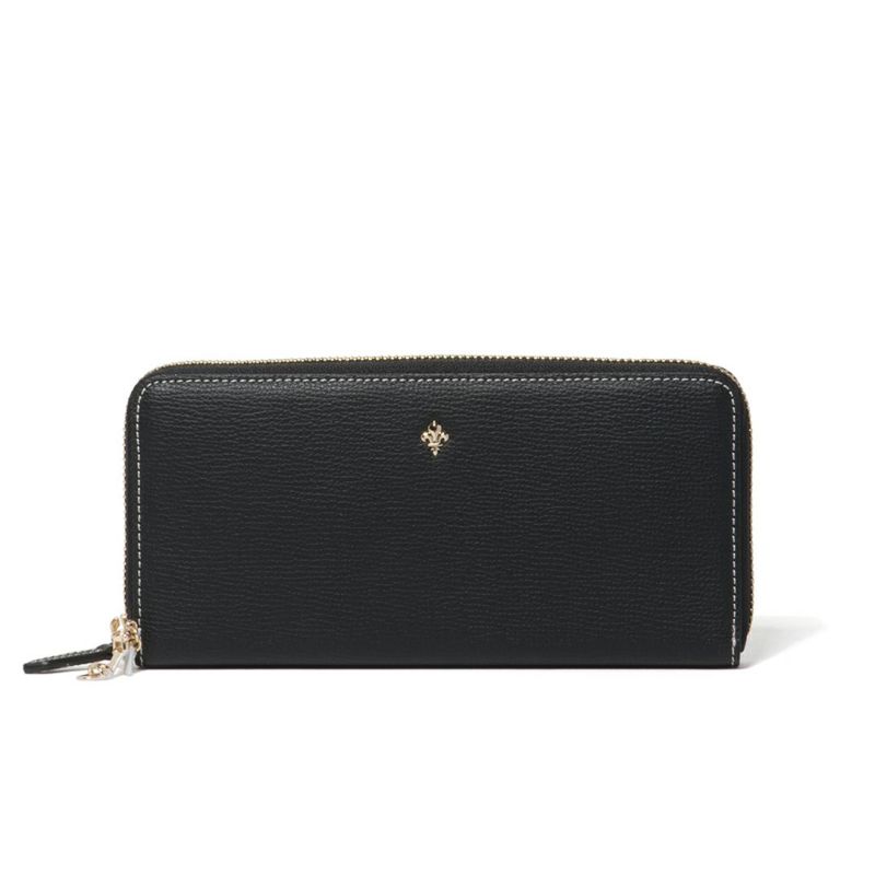 PATRICK COX カラーサンダル ラウンドファスナー長財布 ブラック