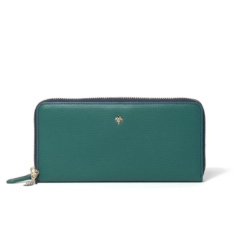 PATRICK COX カラーサンダル ラウンドファスナー長財布 グリーン