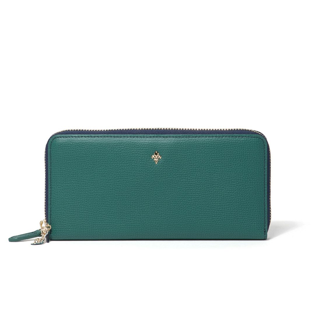 PATRICK COX カラーサンダル ラウンドファスナー長財布 グリーン