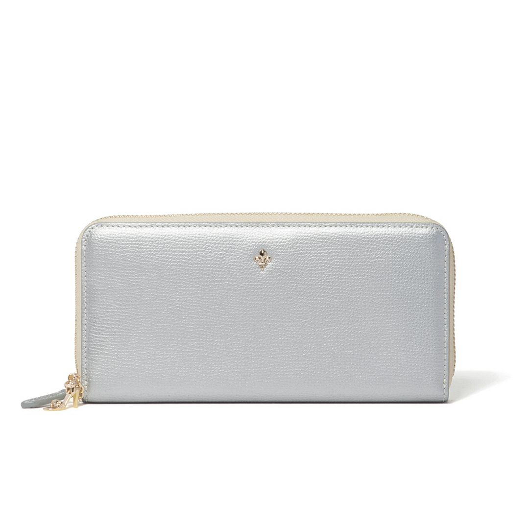 PATRICK COX カラーサンダル ラウンドファスナー長財布 シルバー