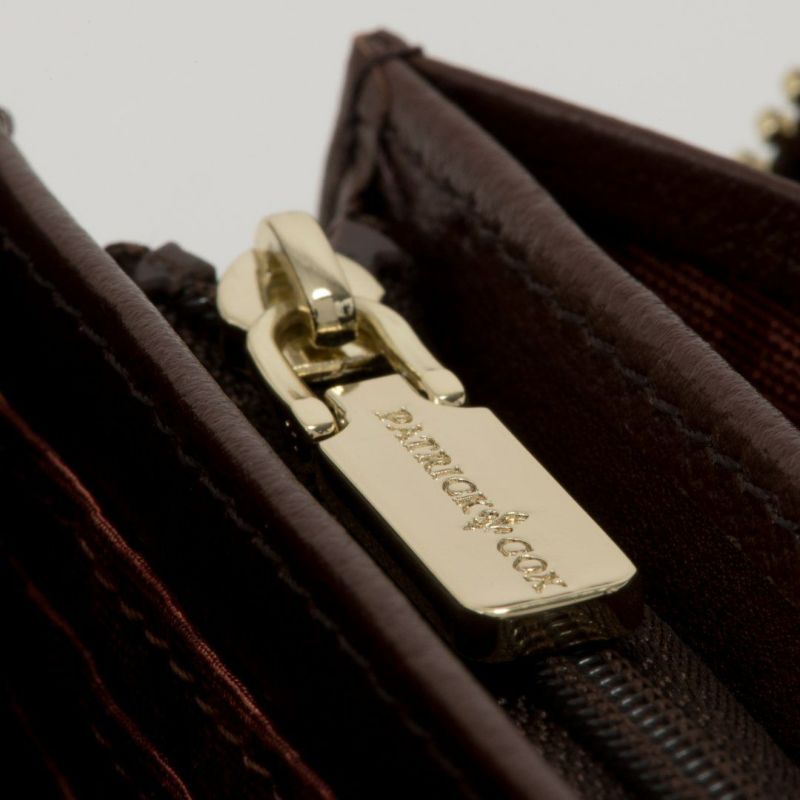 PATRICK COX カラーサンダル ラウンドファスナー長財布 オレンジ