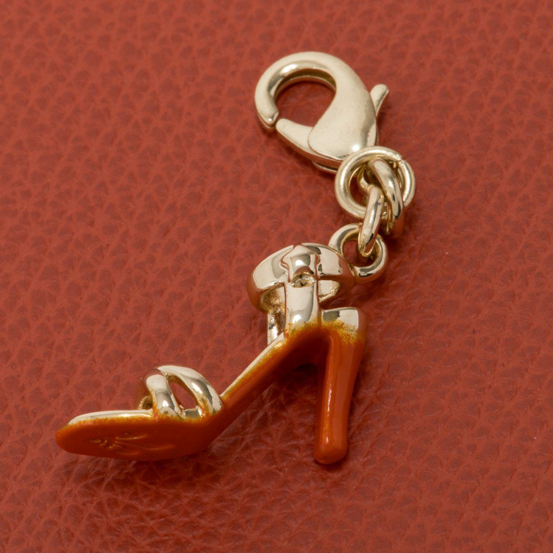 PATRICK COX カラーサンダル ラウンドファスナー長財布 オレンジ