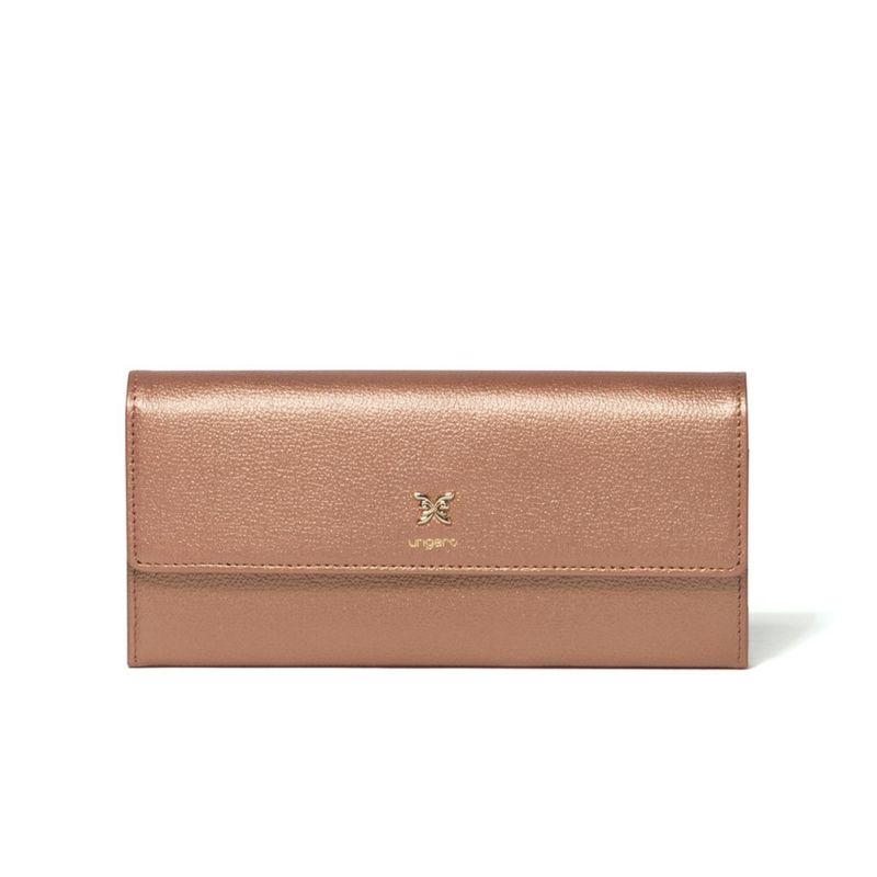 U by ungaroパピヨン BOX長財布 ピンクゴールド