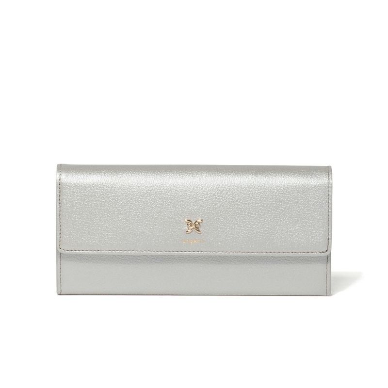 U by ungaroパピヨン BOX長財布 シルバー
