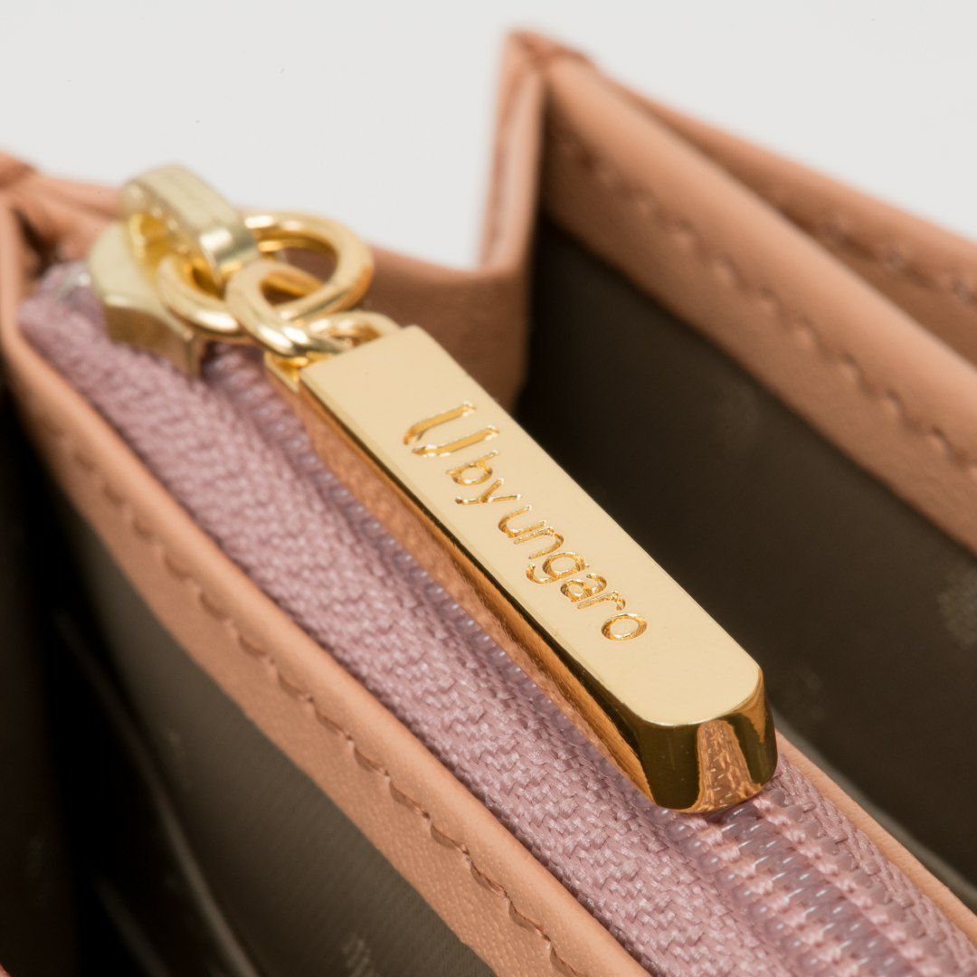 U by ungaroパピヨン BOX長財布 ピンクゴールド