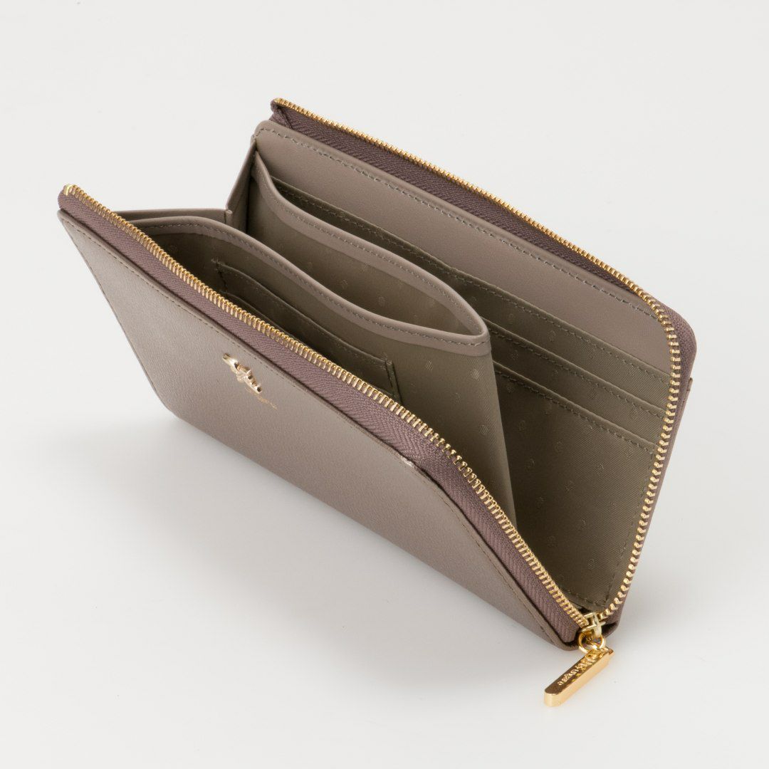 U by ungaroパピヨン L字ファスナー長財布 ブロンズ