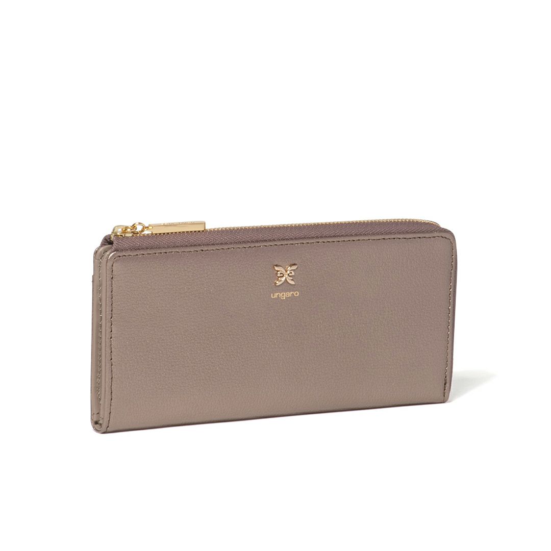 U by ungaroパピヨン L字ファスナー長財布 ブロンズ