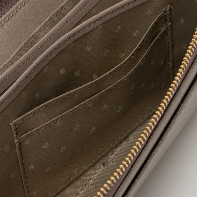 U by ungaroパピヨン L字ファスナー長財布 ブロンズ