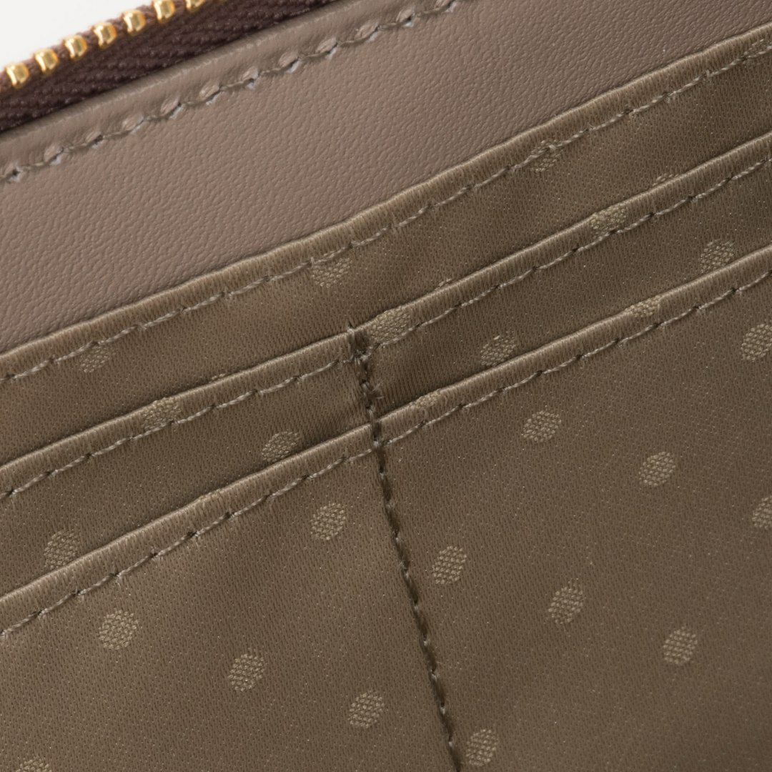 U by ungaroパピヨン L字ファスナー長財布 ブロンズ