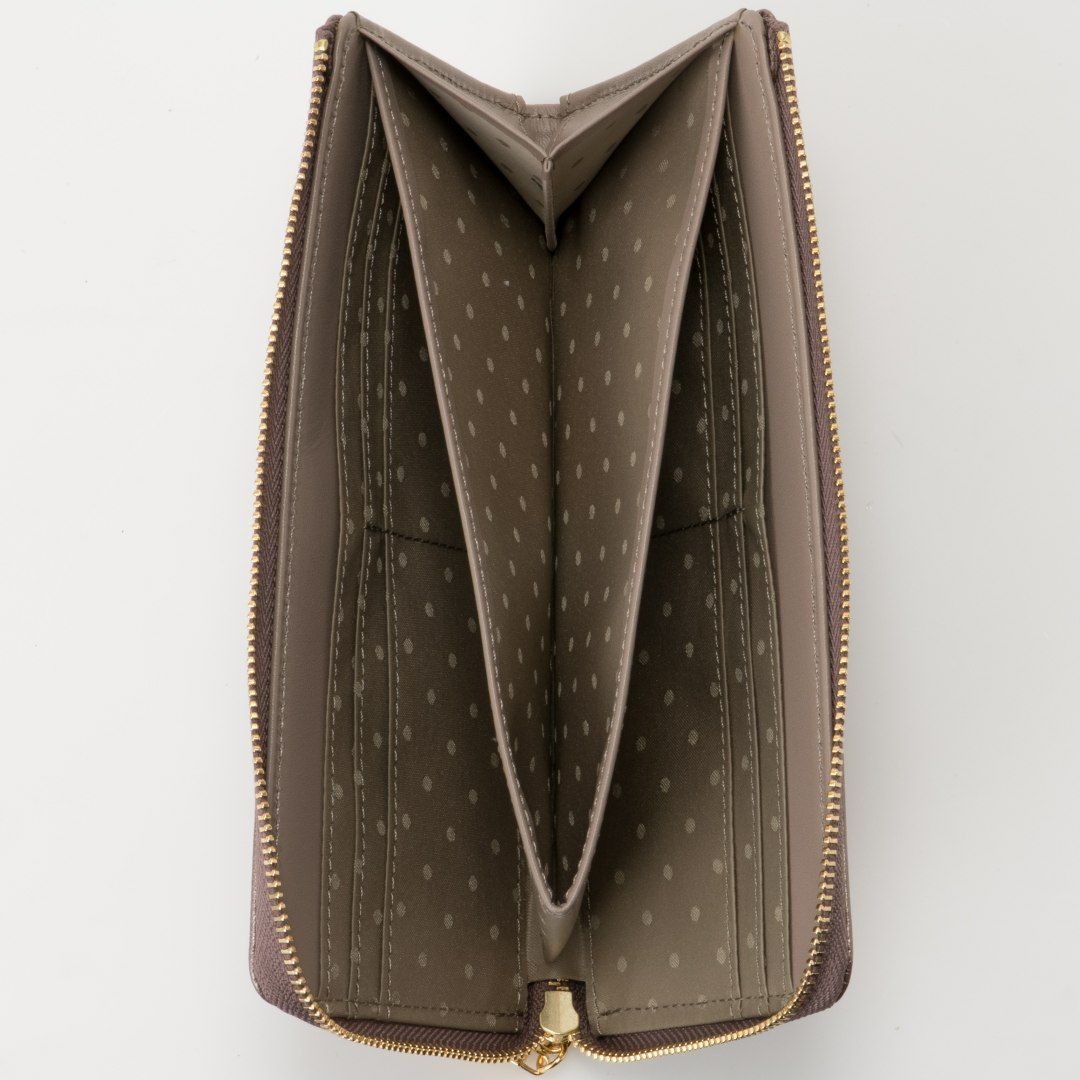 U by ungaroパピヨン L字ファスナー長財布 ブロンズ