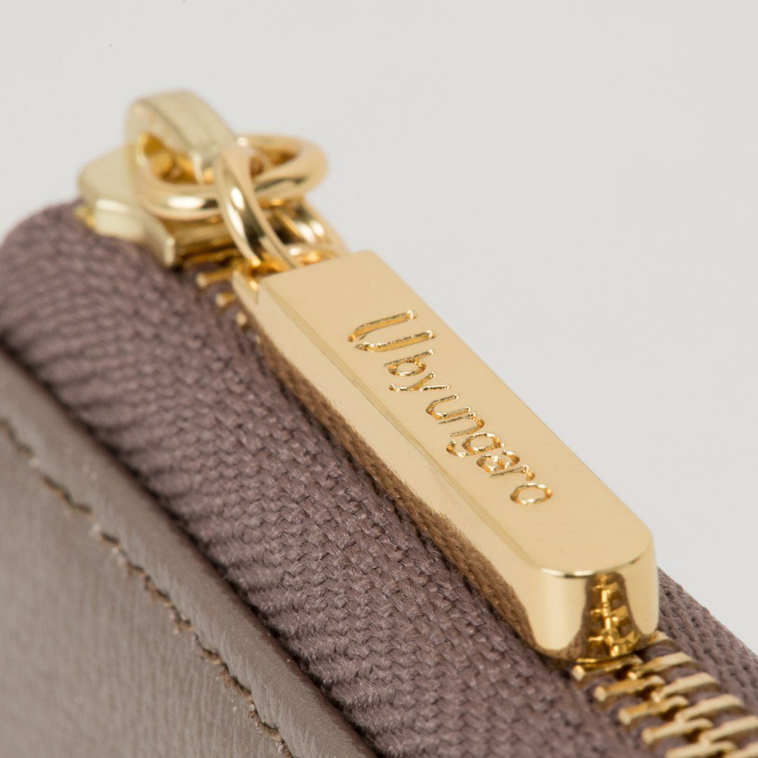 U by ungaroパピヨン L字ファスナー長財布 ブロンズ