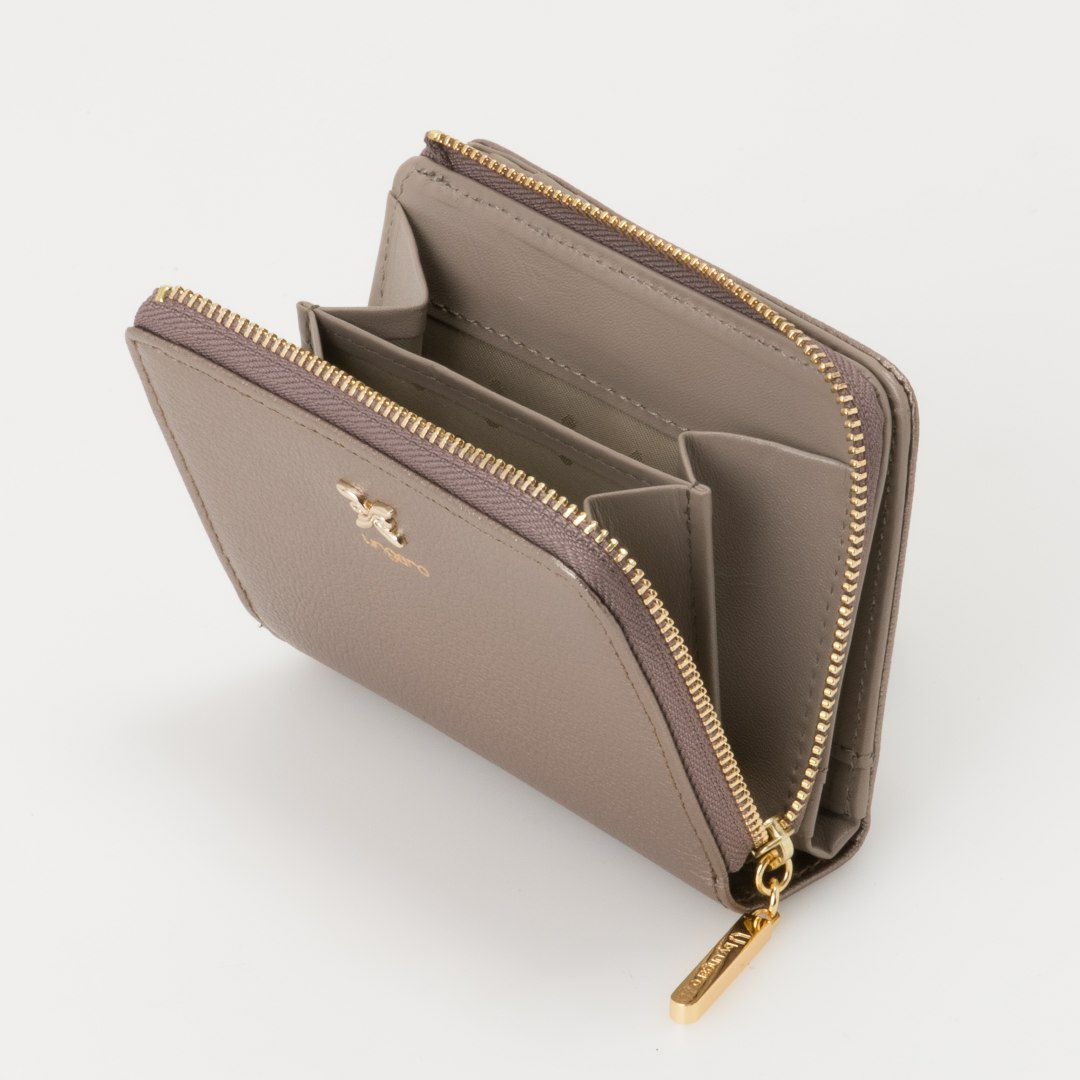 U by ungaroパピヨン L字ファスナー折り財布 ブロンズ