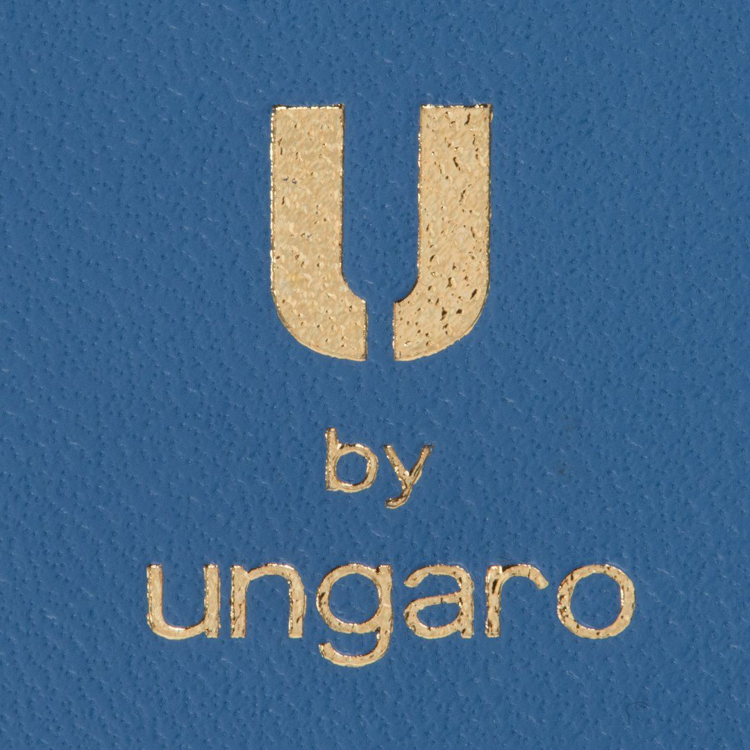U by ungaroパピヨン L字ファスナー折り財布 ブルー