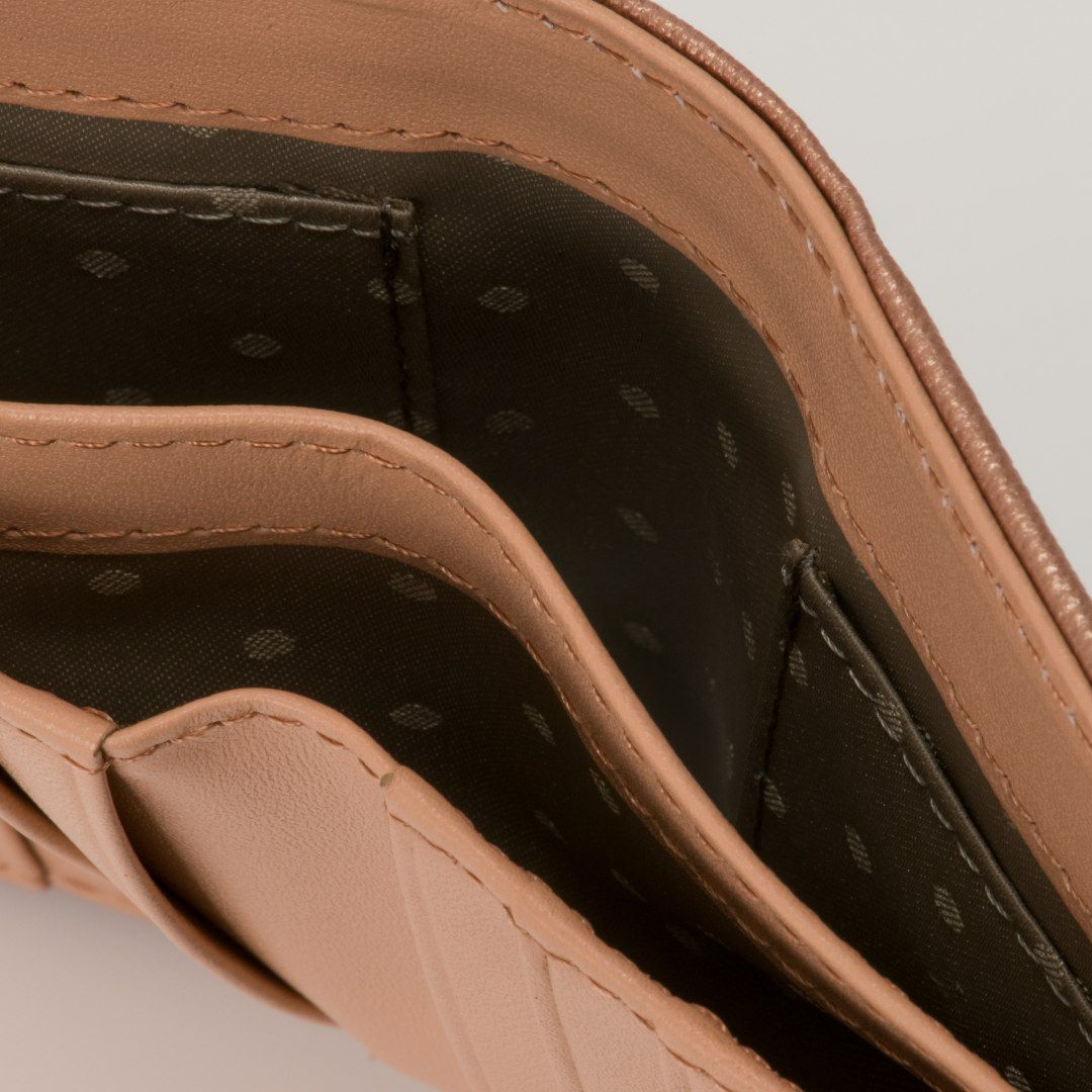 U by ungaroパピヨン BOX折り財布 ピンクゴールド